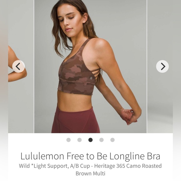 SOLD***** Lululemon FREE TO BE BRA WILD Size 6 - Picture 4 of 5